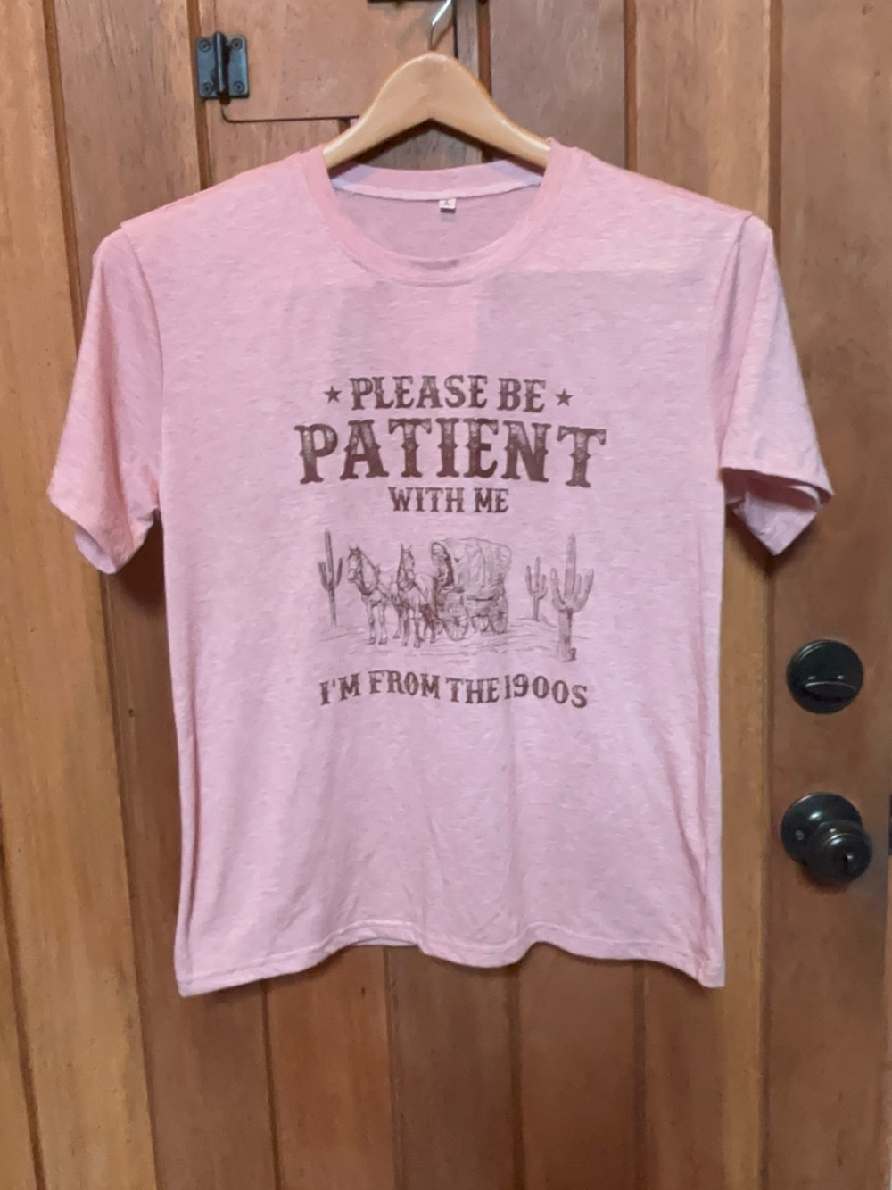 Please Be Patient Pink Graphic Tee